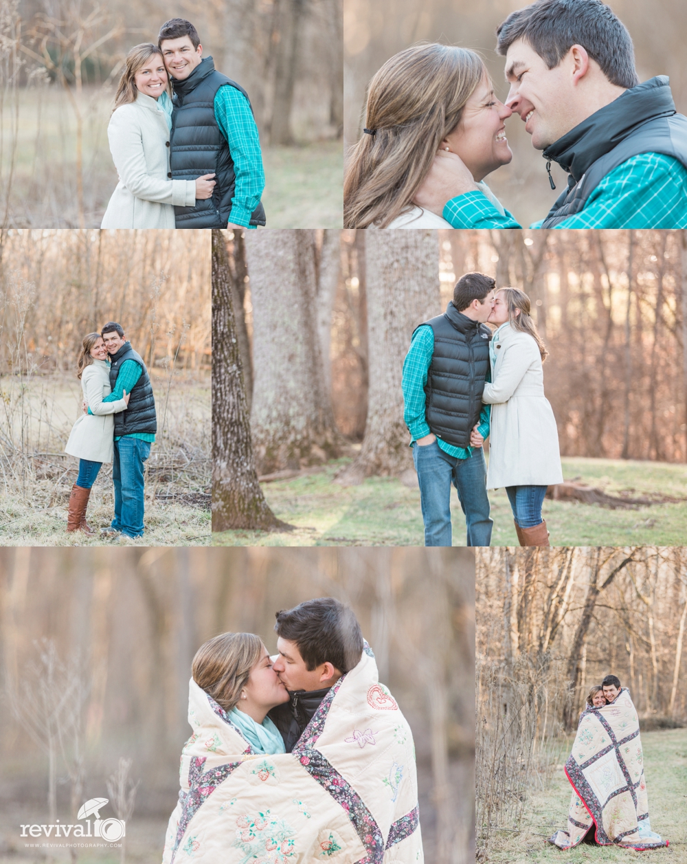 Photos by Revival Photography Winter Engagement Session at Tanglewood Park North Carolina NC Wedding Photographers www.revivalphotography.com