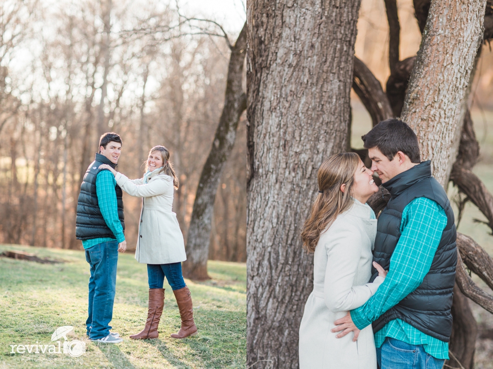 Photos by Revival Photography Winter Engagement Session at Tanglewood Park North Carolina NC Wedding Photographers www.revivalphotography.com