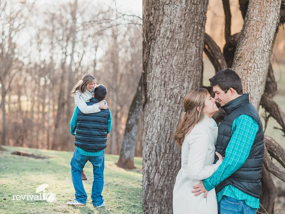Sarah + Patrick: A Winter Engagement Session at Tanglewood Park in Clemmons, NC