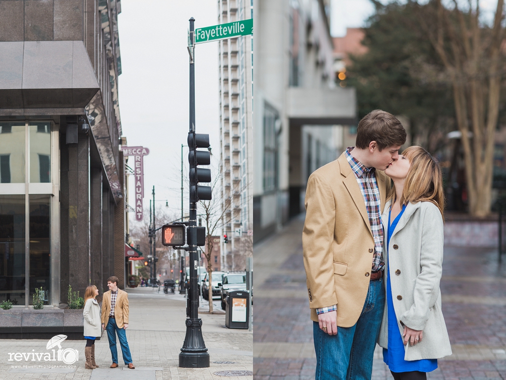 A Downtown Raleigh Engagement Session by Revival Photography NC Wedding Photographers in Raleigh NC www.revivalphotography.com