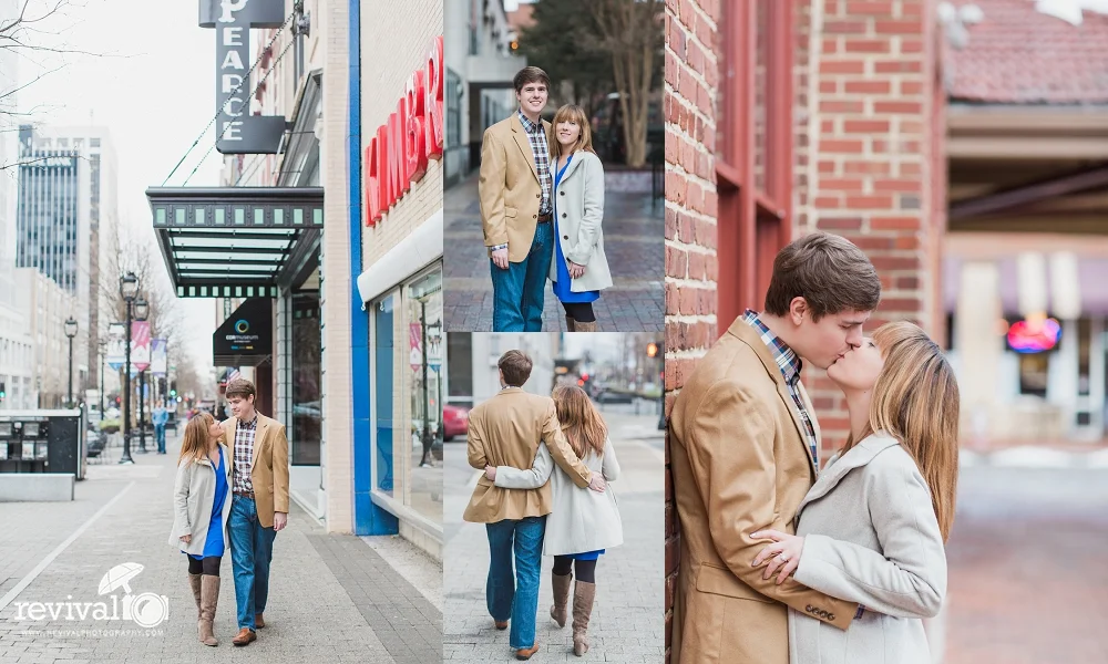 Sarah + Lee - A Downtown Raleigh Engagement Session by Revival Photography