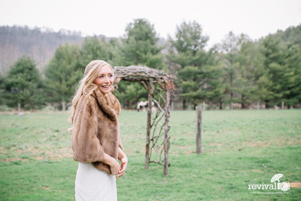 A simple and beautiful Springtime ceremony at the historic Mast Farm Inn in Valle Crucis, NC Vintage Inspired Elopement Photos by Revival Photography www.revivalphotography.com