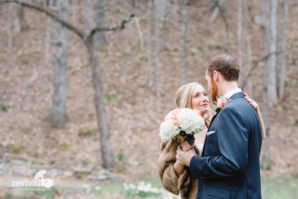 A simple and beautiful Springtime ceremony at the historic Mast Farm Inn in Valle Crucis, NC Vintage Inspired Elopement Photos by Revival Photography www.revivalphotography.com