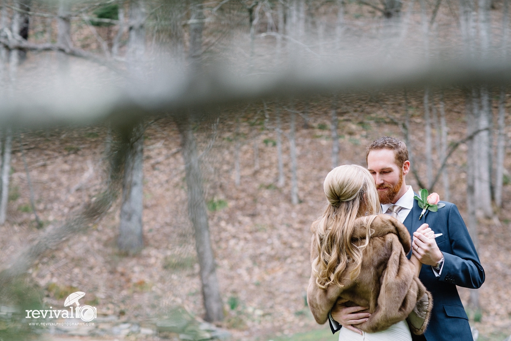 A simple and beautiful Springtime ceremony at the historic Mast Farm Inn in Valle Crucis, NC Vintage Inspired Elopement Photos by Revival Photography www.revivalphotography.com