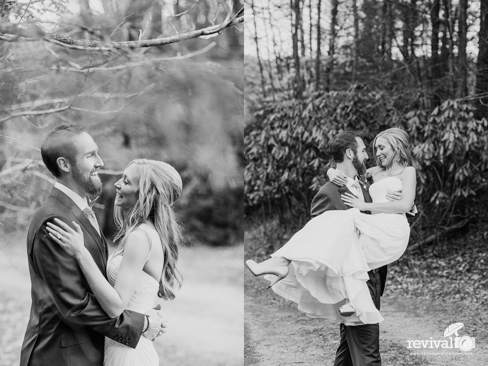 A simple and beautiful Springtime ceremony at the historic Mast Farm Inn in Valle Crucis, NC Vintage Inspired Elopement Photos by Revival Photography www.revivalphotography.com