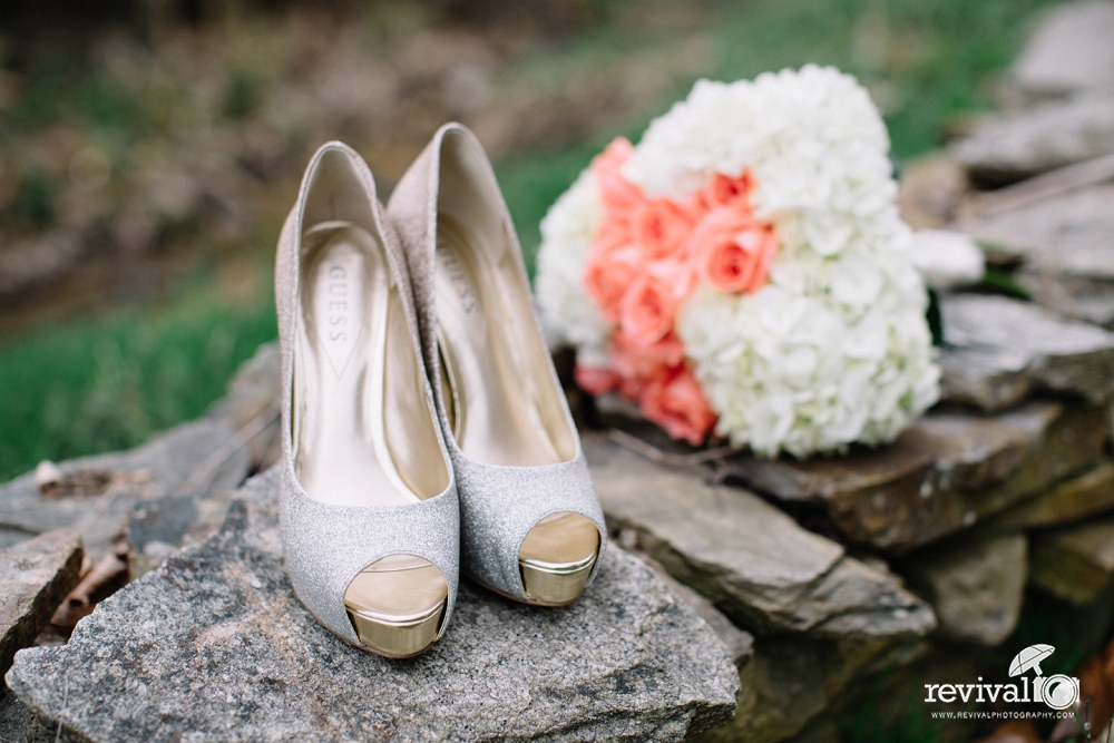 A simple and beautiful Springtime ceremony at the historic Mast Farm Inn in Valle Crucis, NC Vintage Inspired Elopement Photos by Revival Photography www.revivalphotography.com