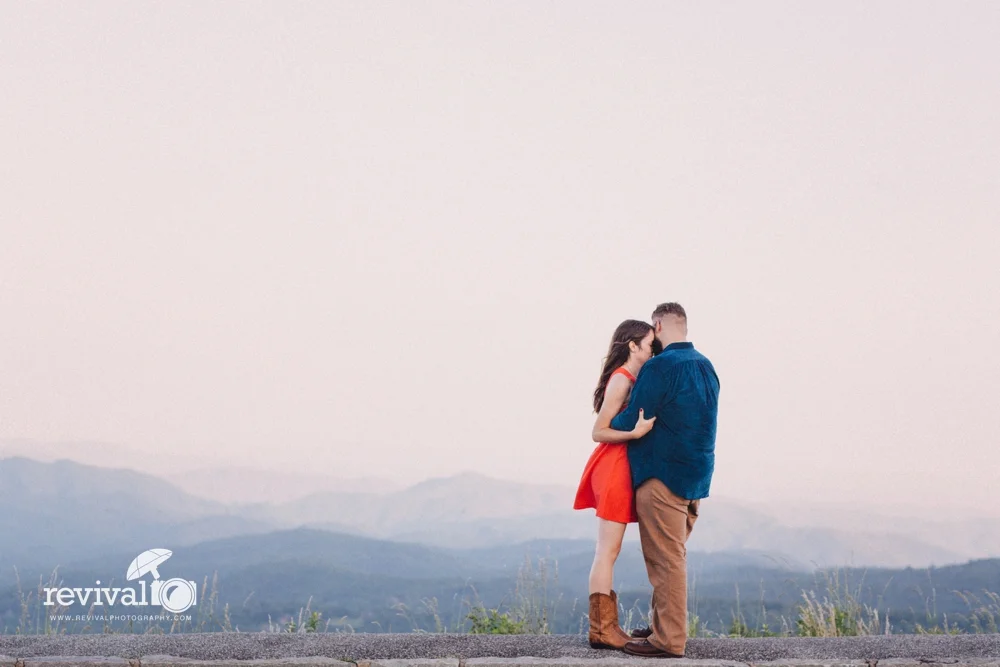 Evan + Hannah: A Blue Ridge Parkway Engagement Session by Revival Photography