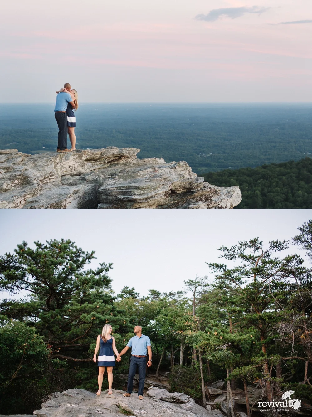 Vanessa + Patrick's Engagement Adventure at Hanging Rock State Park by Revival Photography