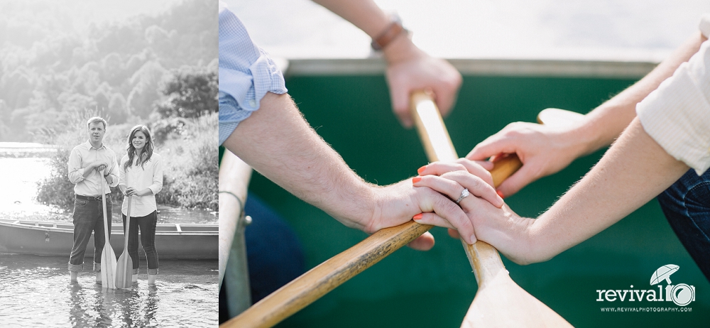 Katie + Carl: An Engagement Session on the River in Todd, NC