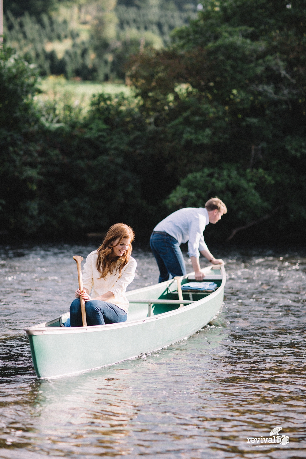 Katie + Carl: An Engagement Session on the River in Todd, NC Photos by NC Wedding Photographers Revival Photography www.revivalphotography.com