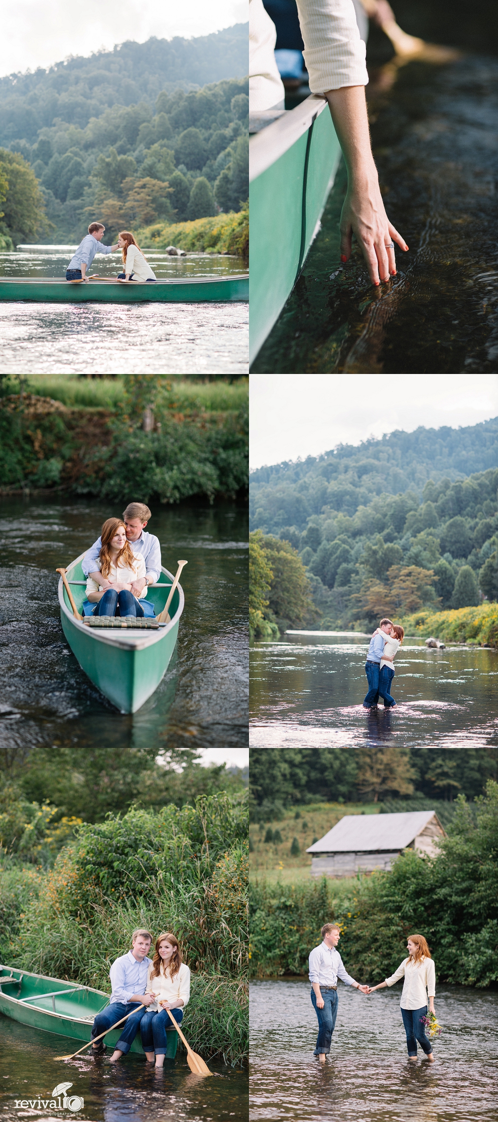 Katie + Carl: An Engagement Session on the River in Todd, NC Photos by NC Wedding Photographers Revival Photography www.revivalphotography.com