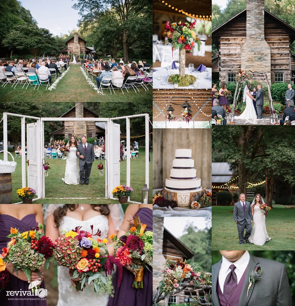 Katie + Kyle: A Rustic Fall Wedding at Leatherwood Mountain Resort