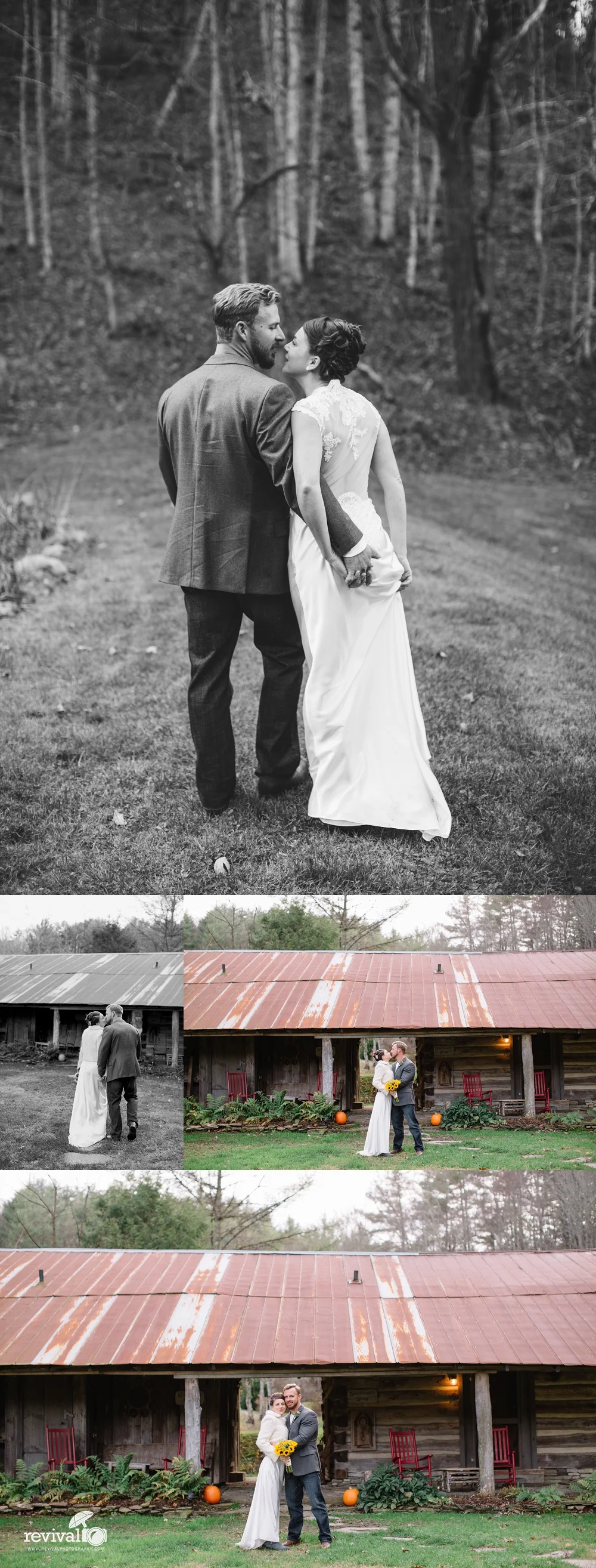 Erica + Jacob: A Fall Elopement at The Mast Farm inn, Valle Crucis, NC NC Elopement Photographers Revival Photography www.revivalphotography.com