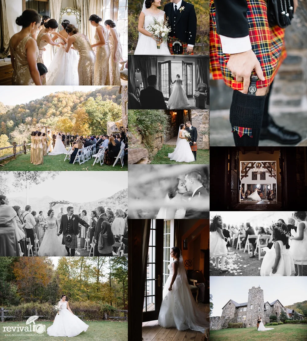 Stephanie + John's Fairytale Destination Wedding at Castle Ladyhawke, Tuckasegee, NC