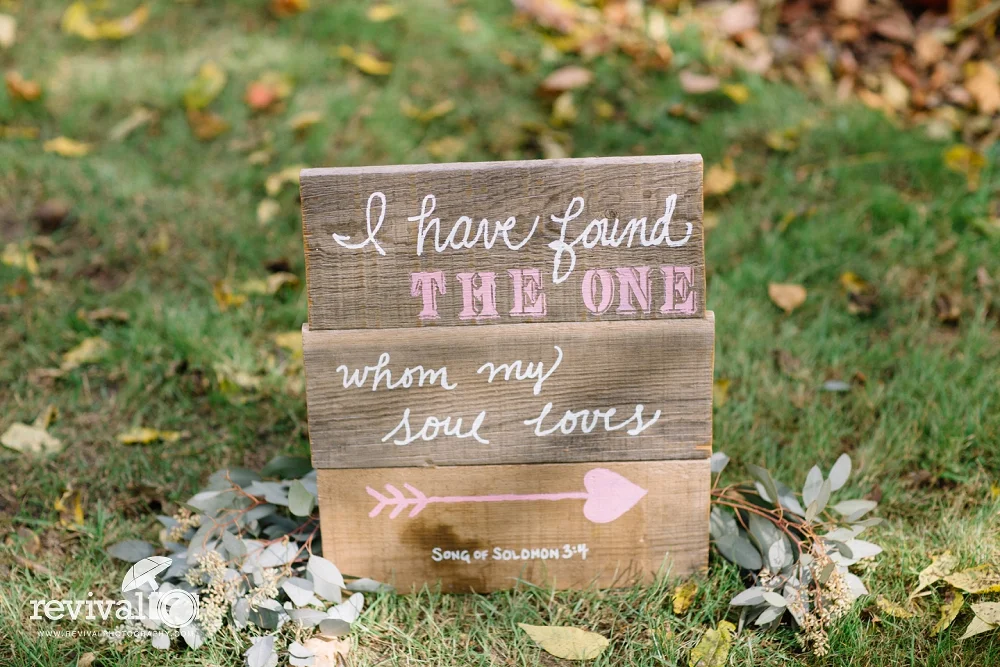 Song of Solomon Wedding Sign Idea - Ashley + Jesse: An Intimate Fall Wedding Celebration at The Mast Farm Inn by Revival Photography NC Wedding Photographers www.revivalphotography.com