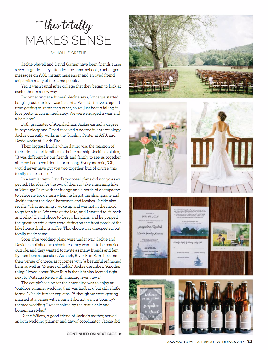 Jackie + David's Wedding was featured on the Cover of All About Weddings Magazine! Photography by Revival Photography www.revivalphotography.com