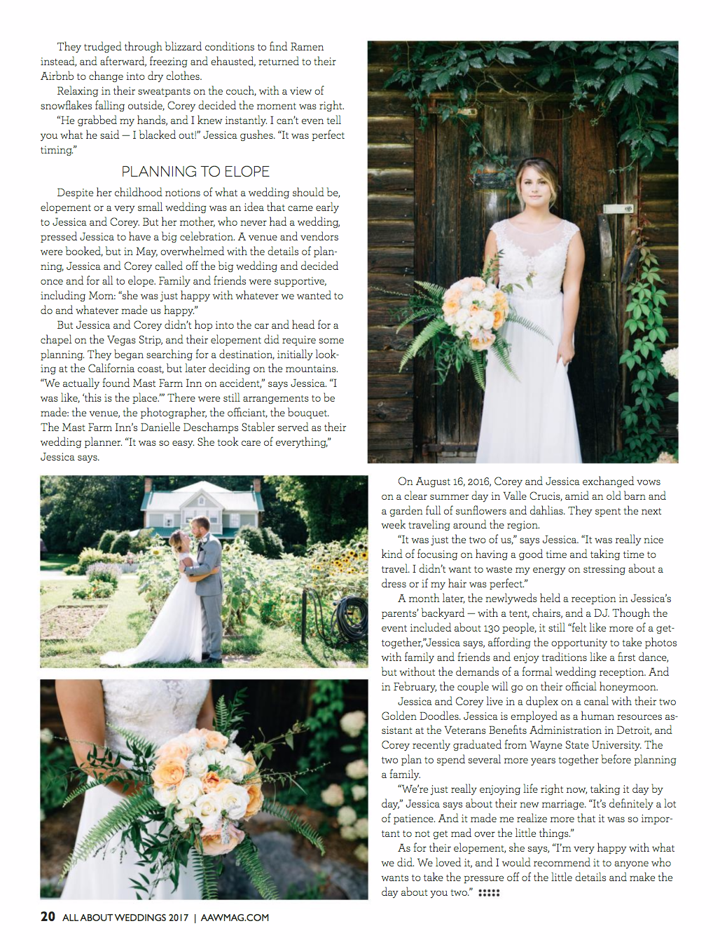 Jackie + David's Wedding was featured on the Cover of All About Weddings Magazine! Photography by Revival Photography www.revivalphotography.com