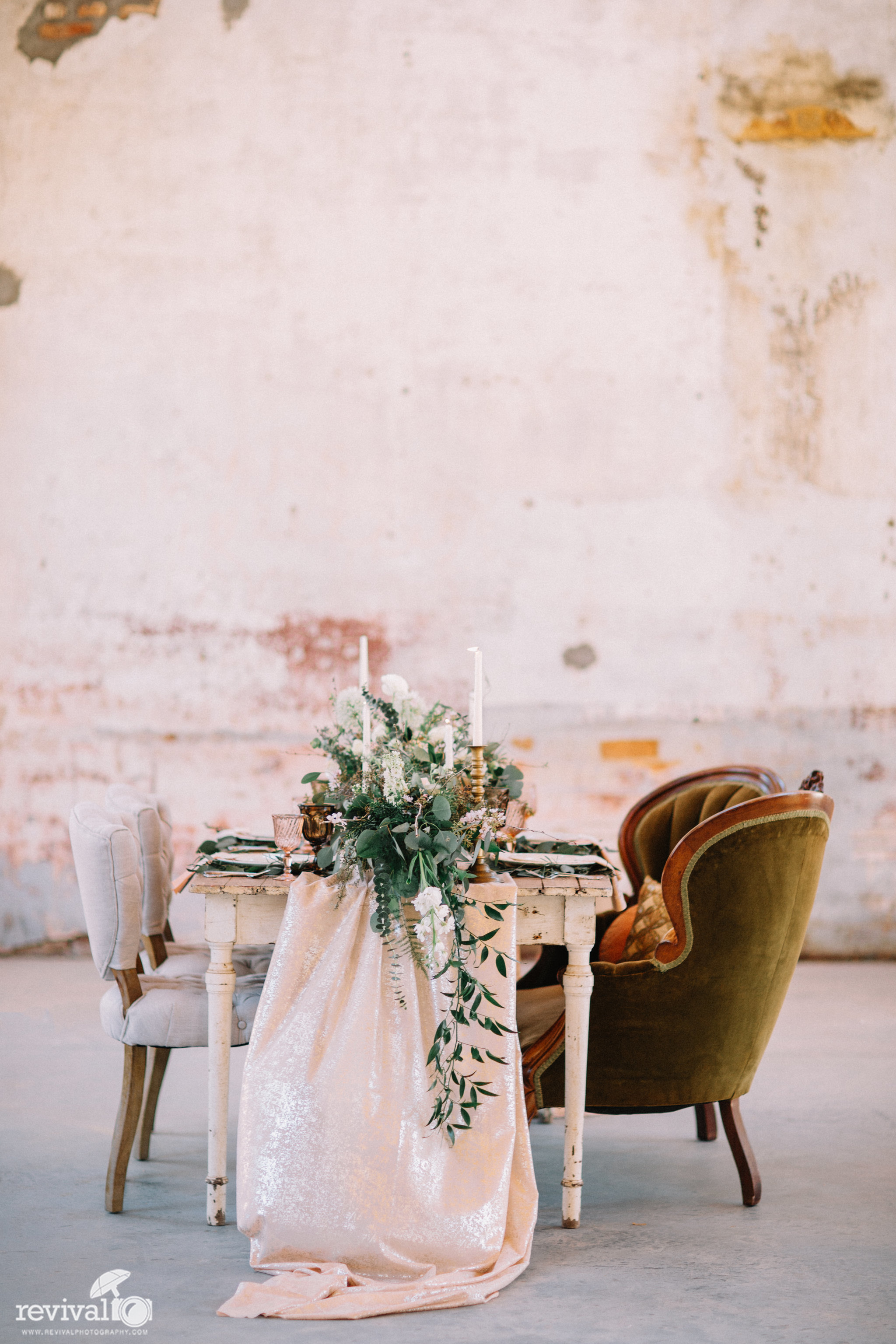 Southern Cotton Mill Romantic Industrial Shoot - A Twist on the Classic Southern Wedding Styled Shoot at Providence Cotton Mill, Maiden NC Photography by Revival Photography www.revivalphotography.com