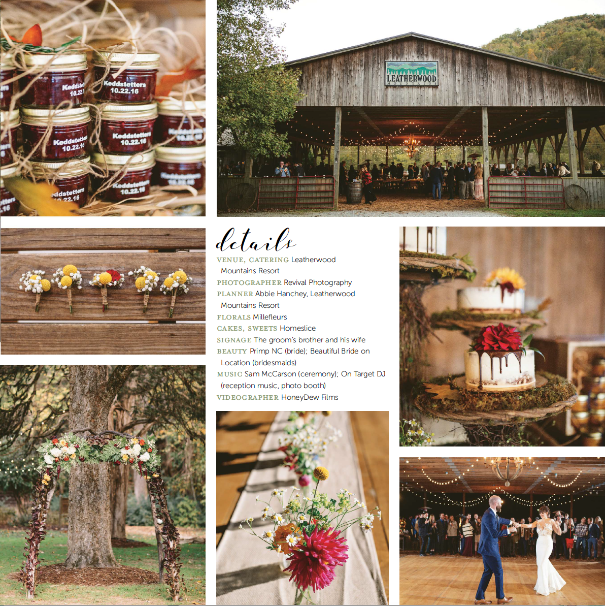 Bekah + Morrison's Wedding Featured in the High Country Wedding Guide 2018 Issue www.revivalphotography.com