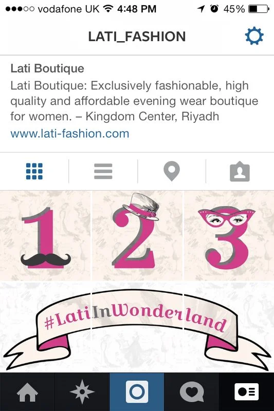 Lati in Wonderland countdown on Instagram