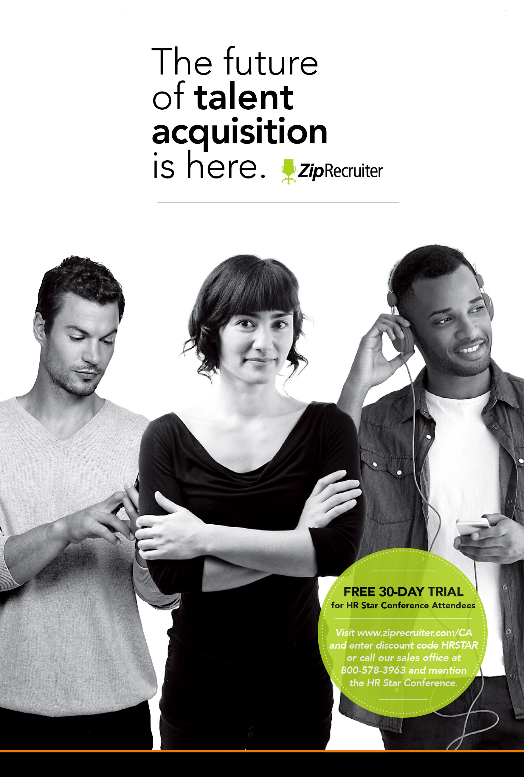 Graphic design for Zip Recruiter.