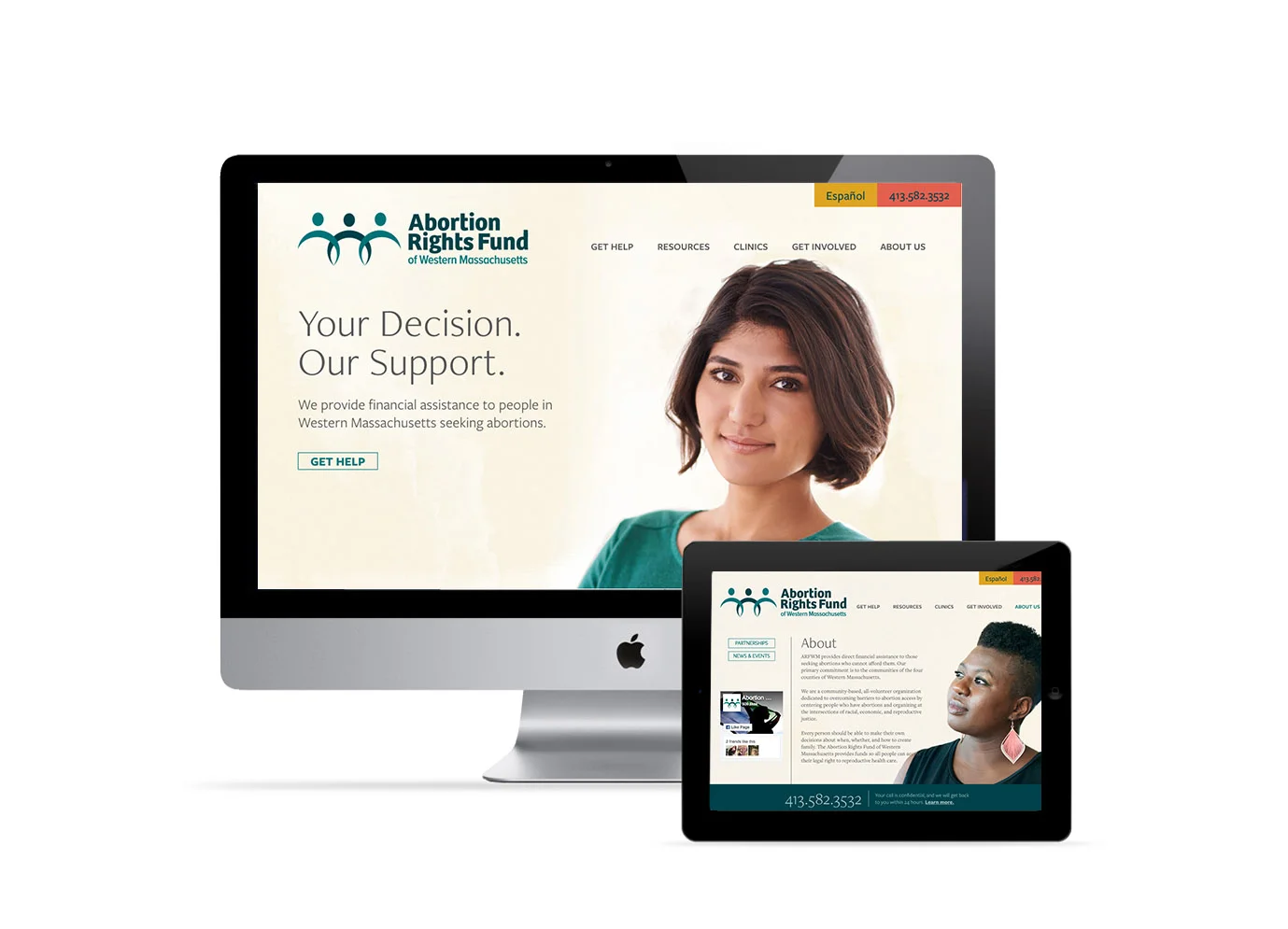 Website design and programming in Drupal for Abortion Rights Fund of Western Massachusetts. www.arfwm.org