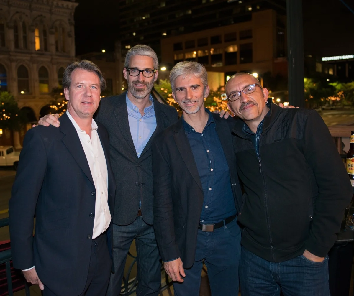Michael Shevloff, Mark Monroe, Damin Hill and Paul Crowder at the red carpet special presenations of "1" at the Paramount Theatre in Austin, Texas on November 15, 2012.
