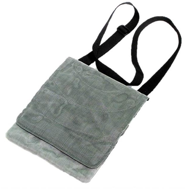 Grey Handmade, Eco Friendly, Fair Trade, Upcycled, Cambodian Tablet Bag