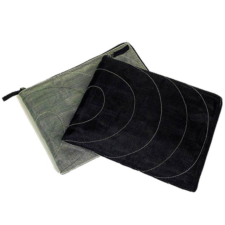 Grey & Black Handmade, Eco Friendly, Fair Trade, Upcycled, Cambodian Tablet Sleeves