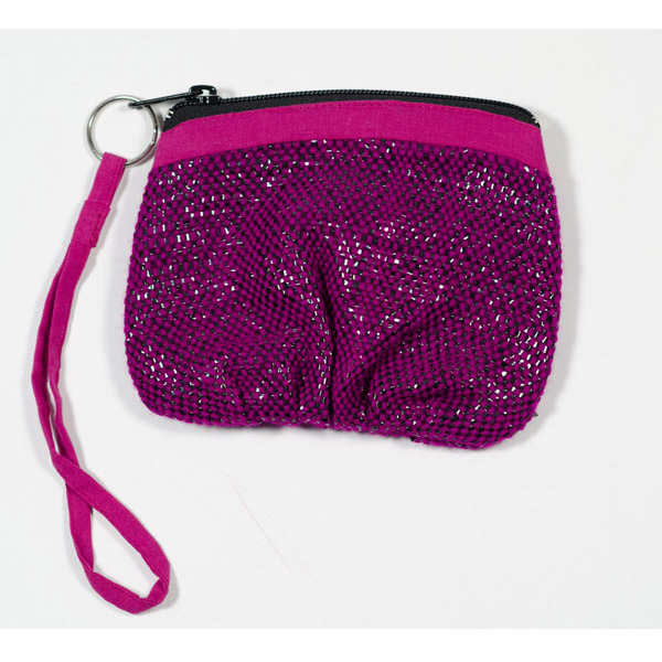 Pink Handmade, Eco Friendly, Fair Trade, Upcycled, Indian Wristlet