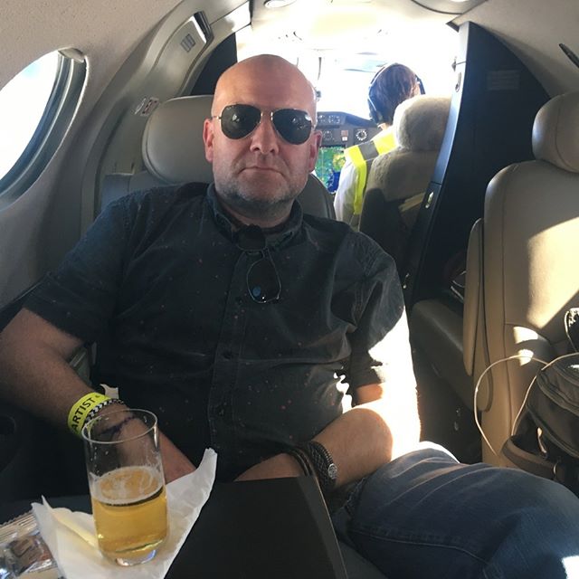 The third member of Groove Armada - our Tour Manager Jamie (yes, he has two pairs of sunglasses, because he's a Pro like that)