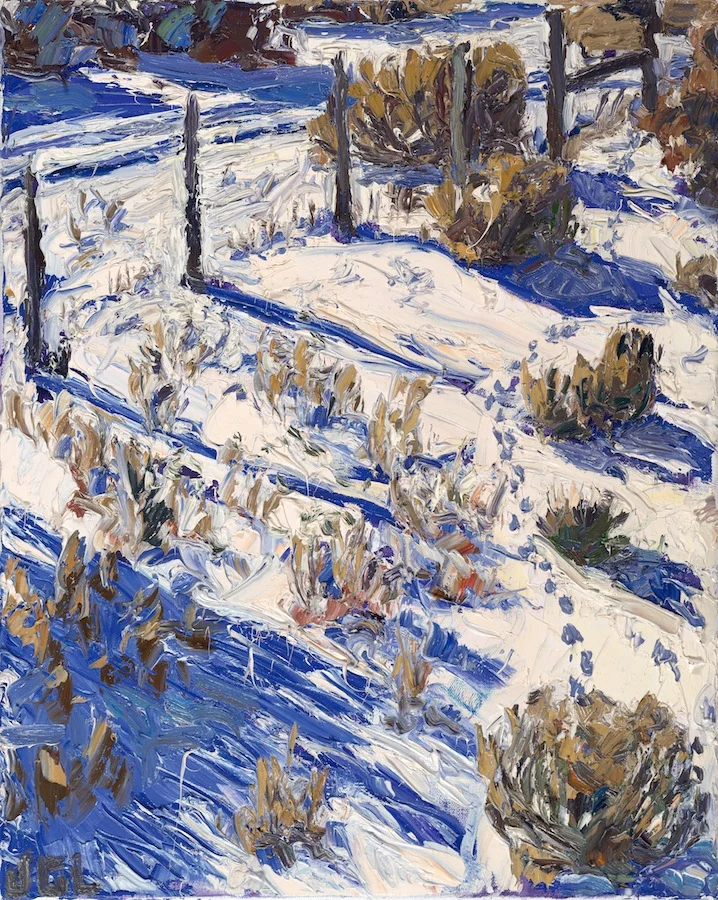 Studio view - sunrise snow
