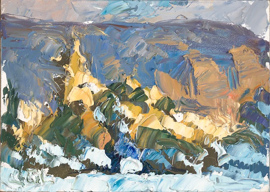 Taos Mountain from north - last light