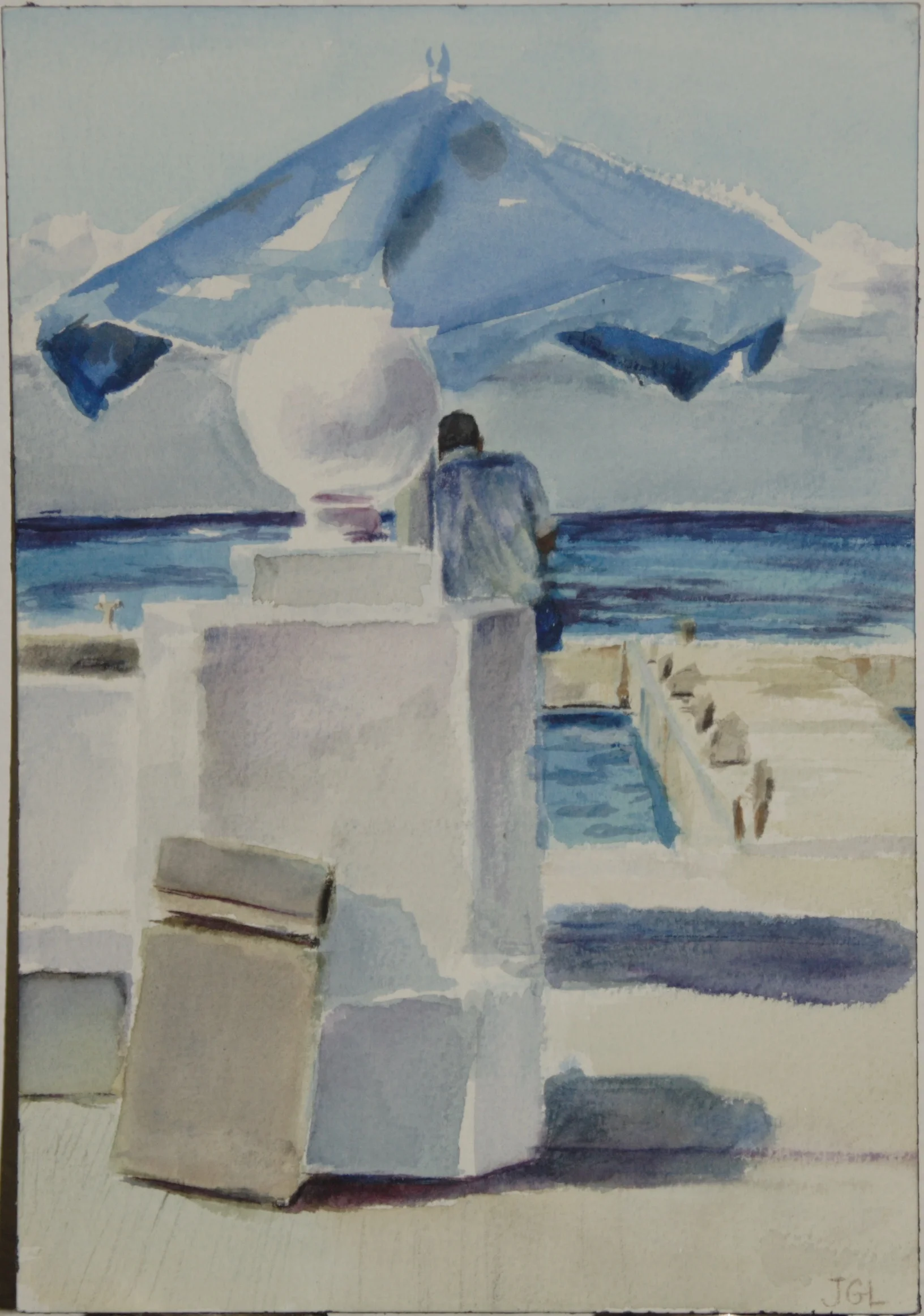 Pillar and sea