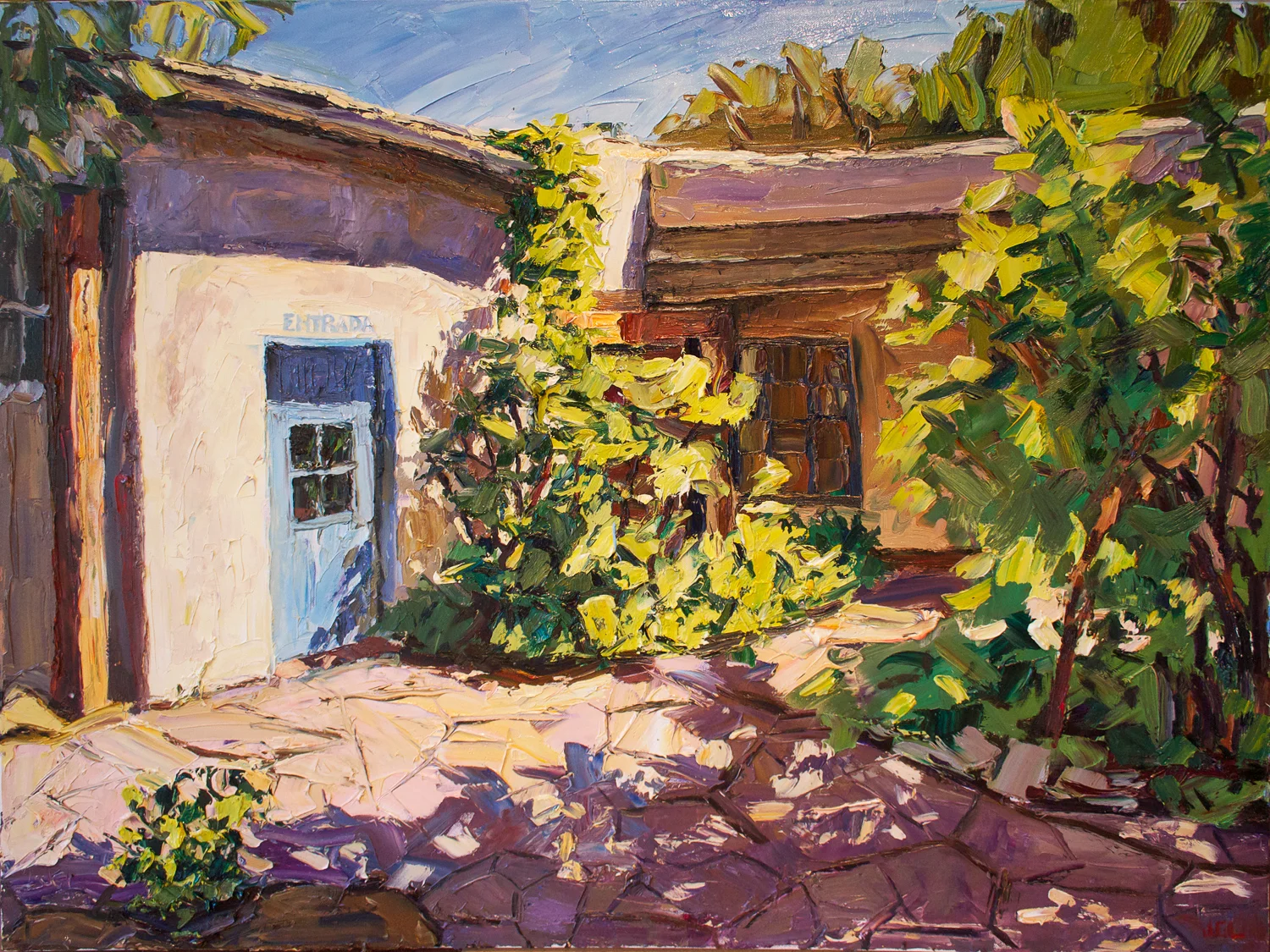 Taos courtyard