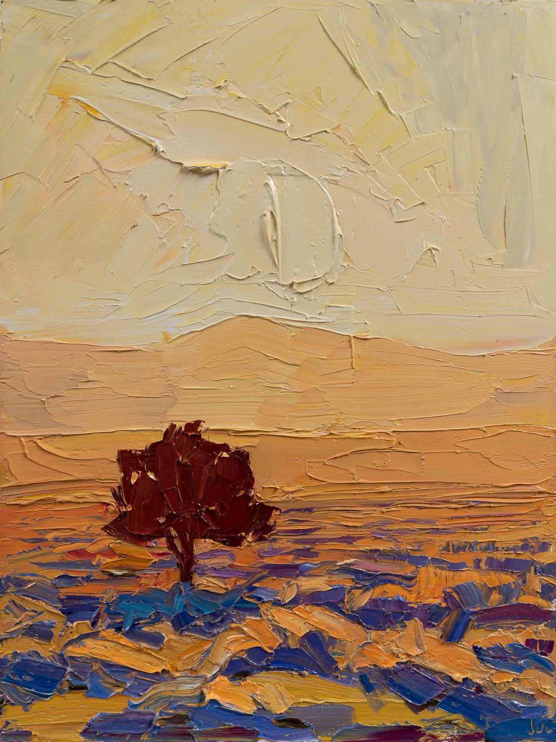 The “lone piñon” at sunset