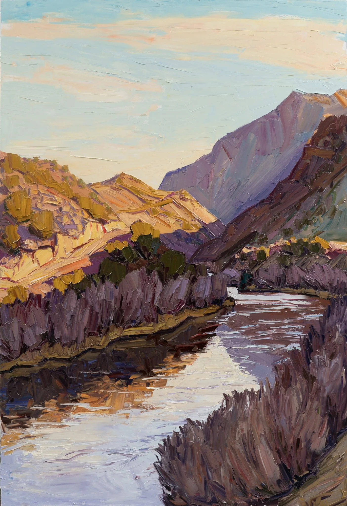 Sunrise reflected (Rio Grande)