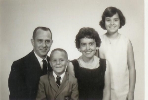  My mom with her mom & dad and brother. 