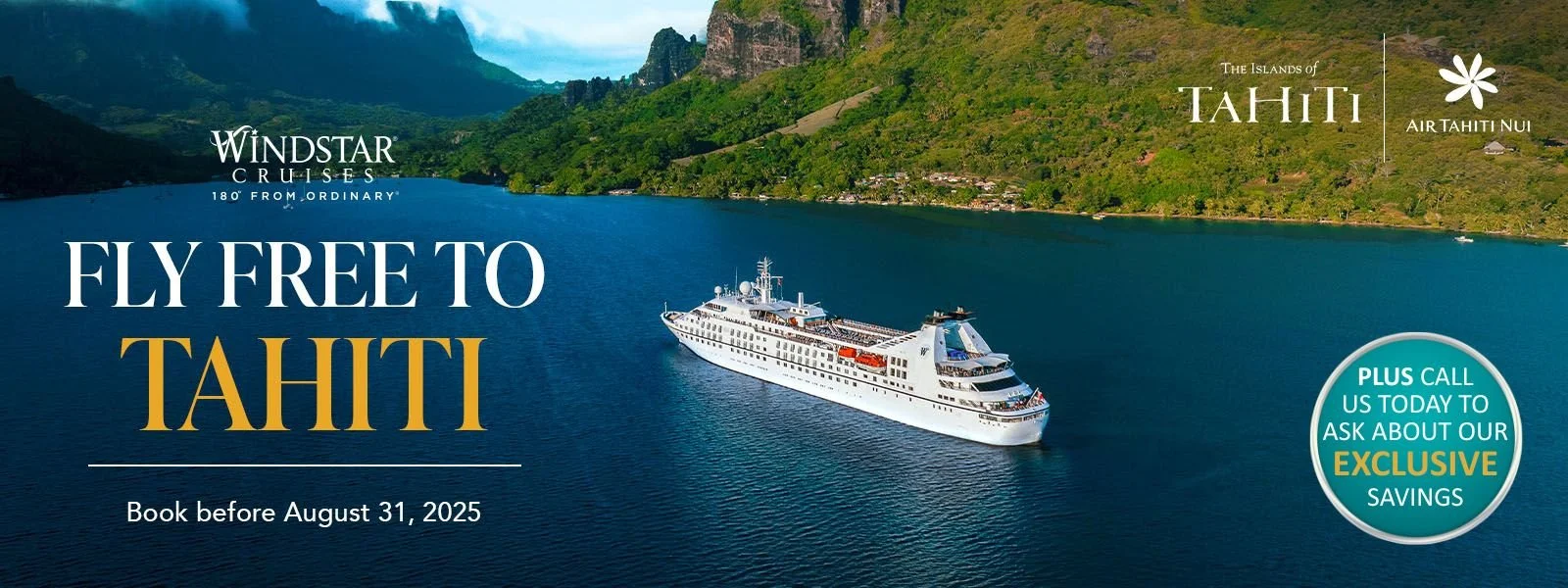 FREE AIRFARE TO TAHITI PLUS EXCLUSIVE DISCOUNTS