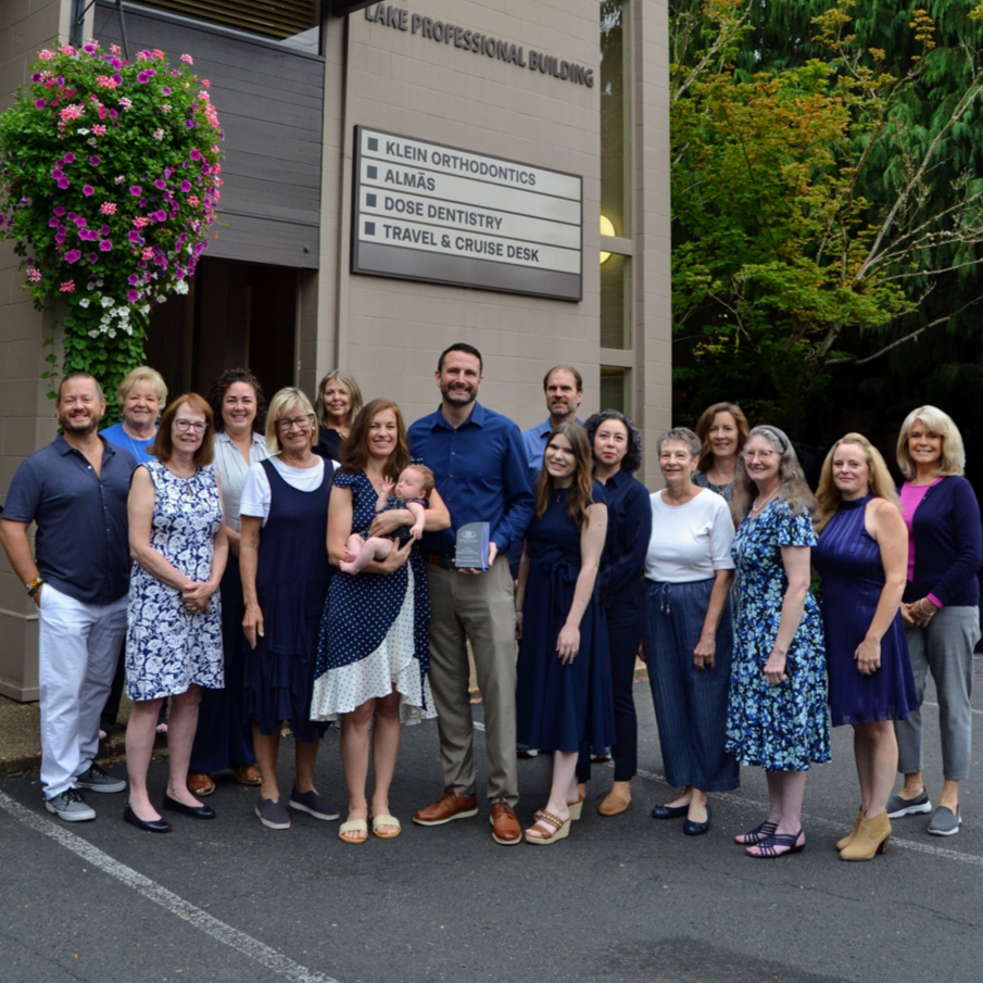 Travel and Cruise Desk full team outside Lake Oswego office 2025
