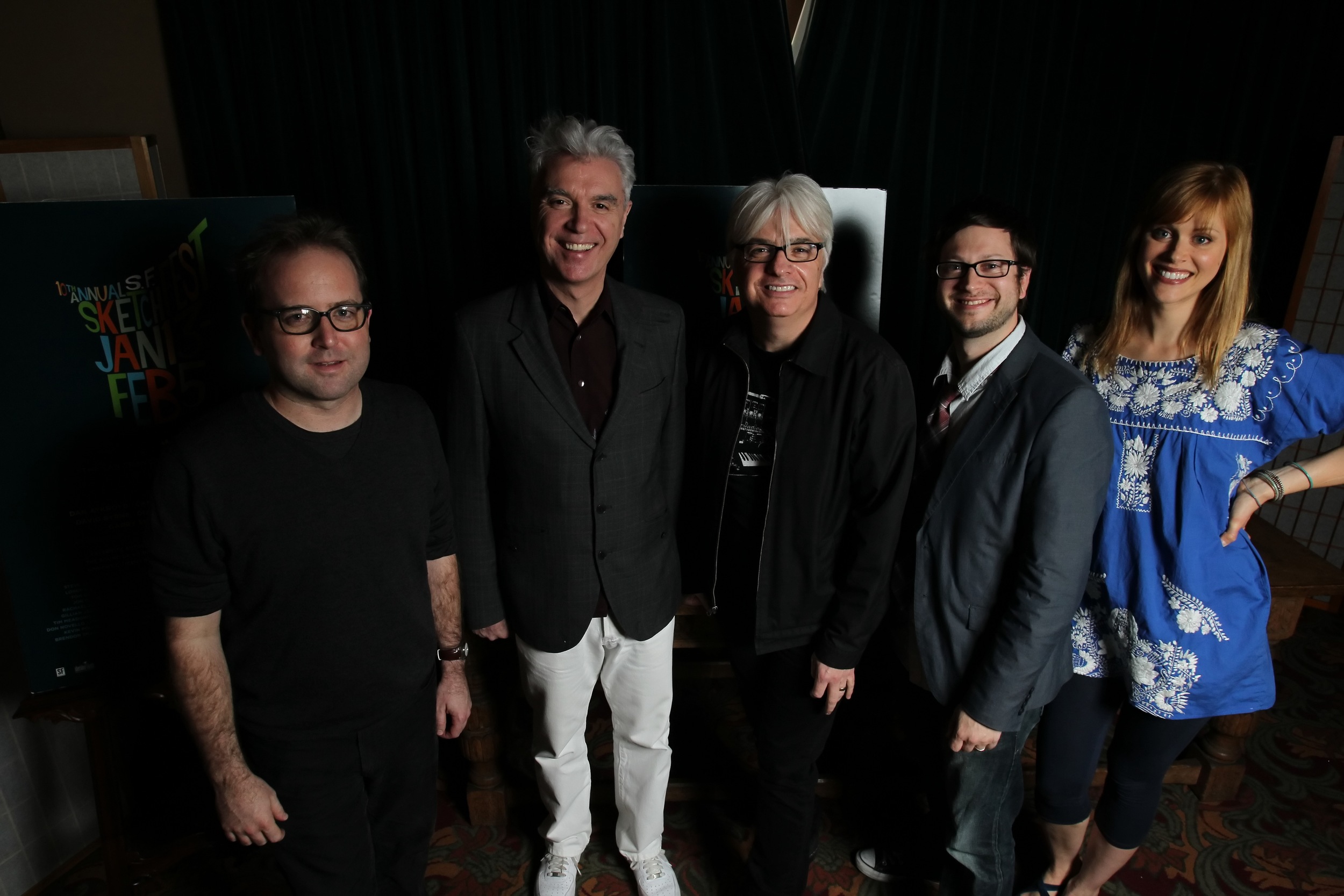 David Owen, David Byrne, Paul Myers and Janet Varney. Photo by Jakub Mosur.