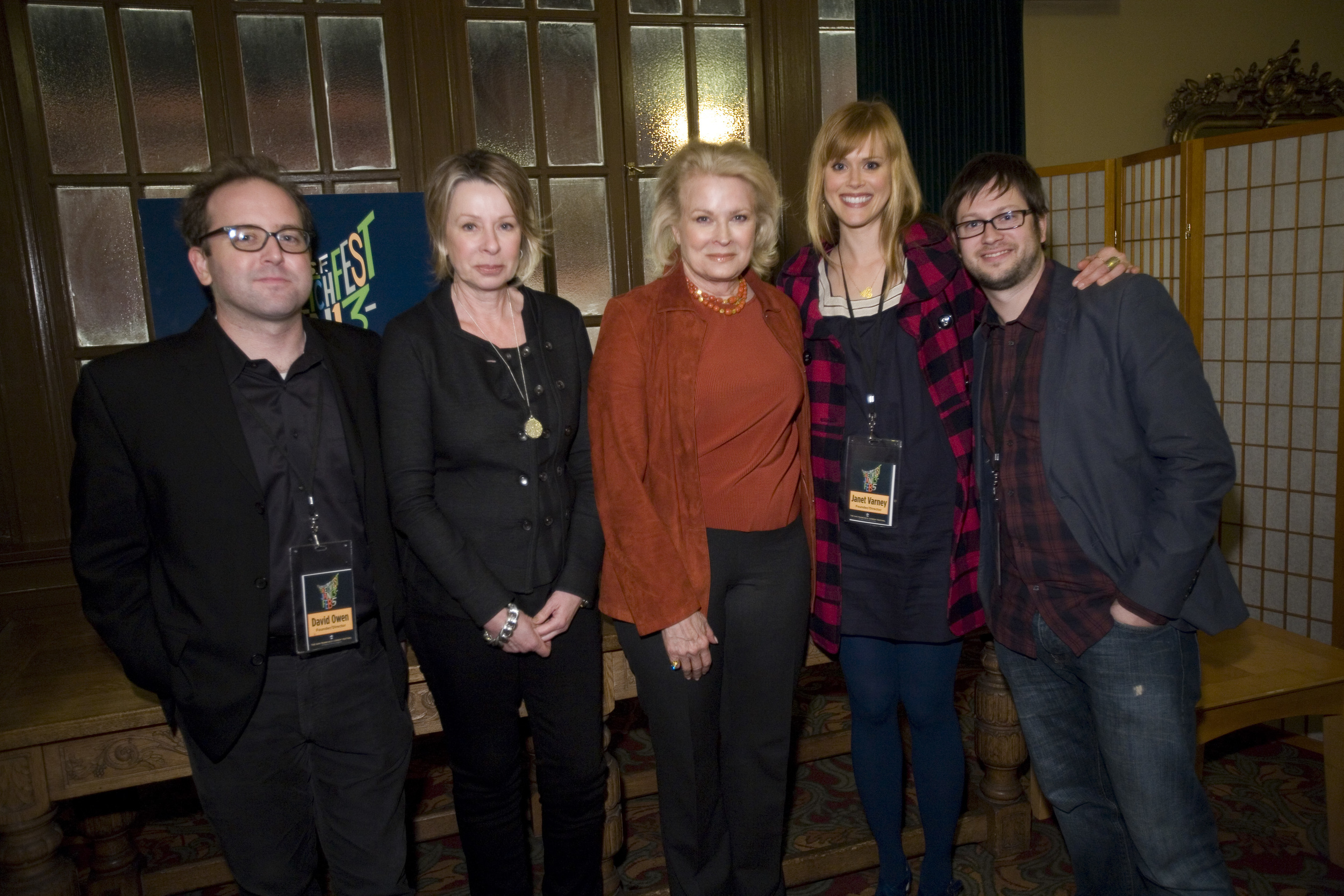 David Owen, Diane English, Candice Bergen and Janet Varney. Photo by Jakub Mosur.