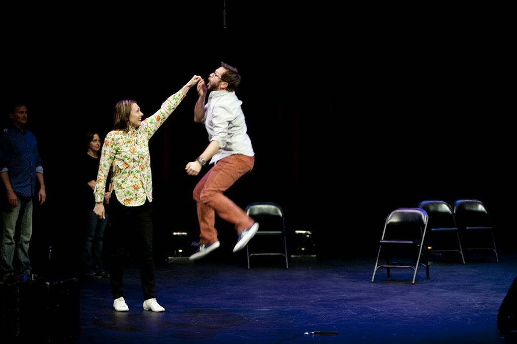 Theme Park with Jessica Makinson and Cole Stratton at SF Sketchfest. Photo by Tommy Lau.