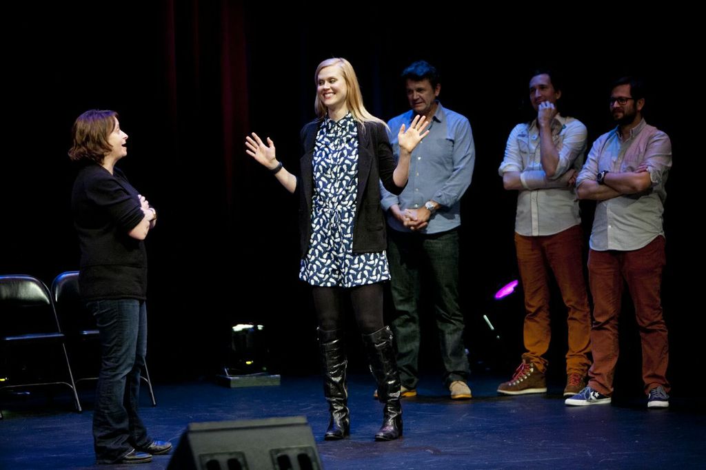 Theme Park with Rachel Dratch, Janet Varney, John Michael Higgins, Ian Brennan and Cole Stratton at SF Sketchfest. Photo by Tommy Lau.