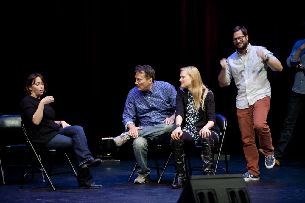 Theme Park with Rachel Dratch, Michael Hitchcock, Janet Varney and Cole Stratton at SF Sketchfest. Photo by Tommy Lau.