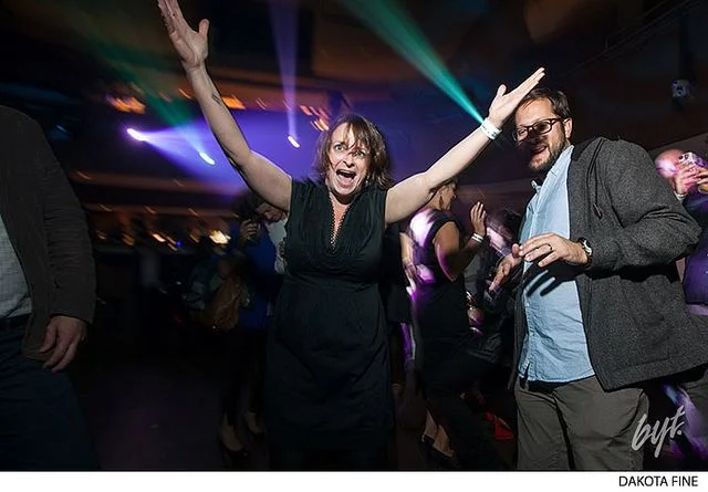 Bentzen Ball afterparty -- Rachel Dratch and Cole Stratton