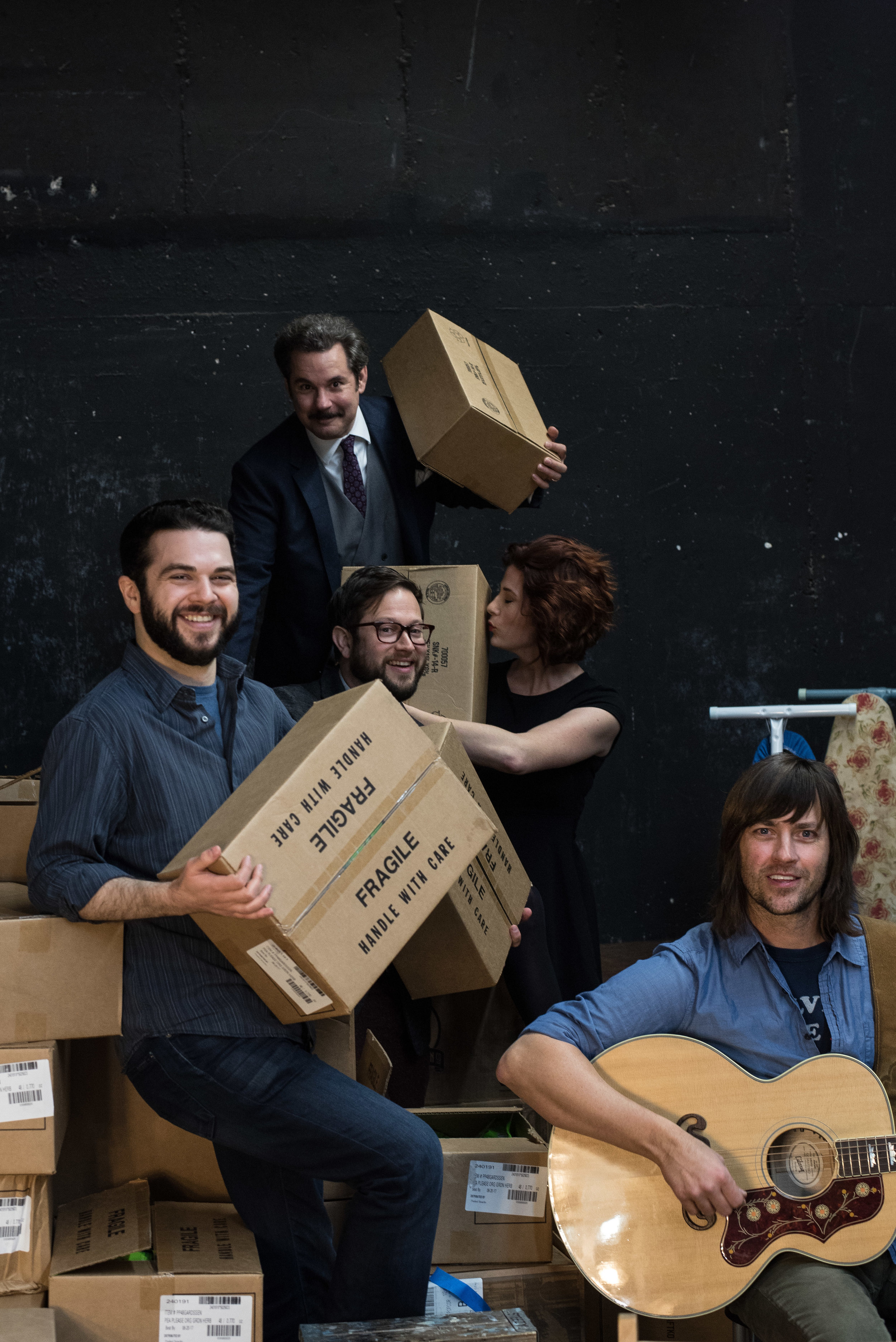 Samm Levine, Paul F. Tompkins, Vanessa Ragland and Rhett Miller. Photo by Deira Bowie.