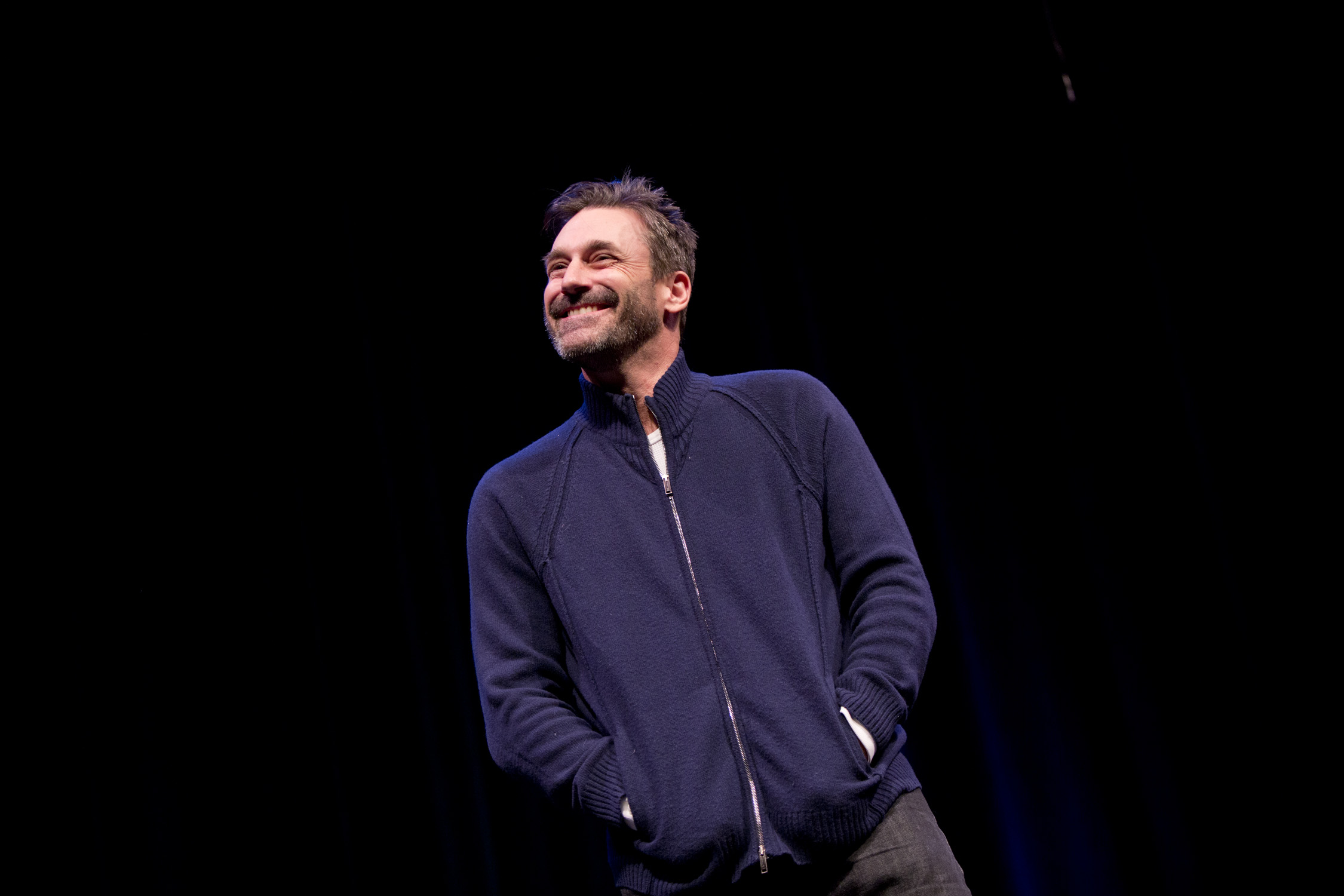 Jon Hamm at Theme Park Improv 2017 at SF Sketchfest. Photo by Tommy Lau.