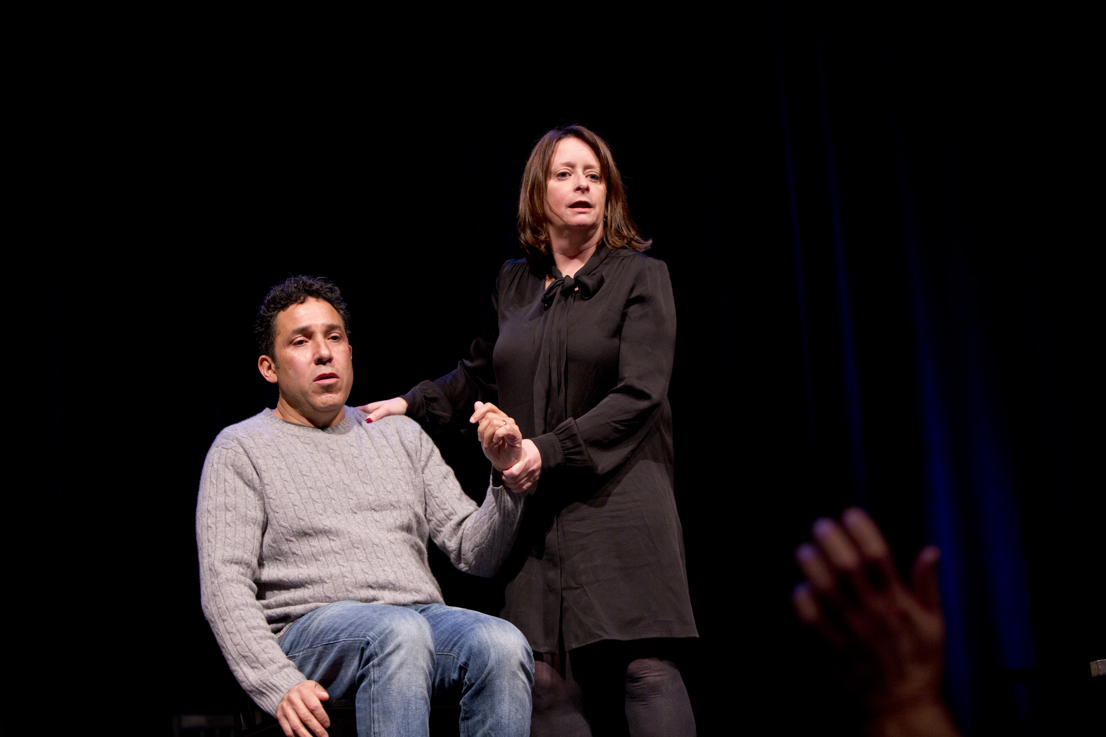 Oscar Nunez and Rachel Dratch at Theme Park Improv 2017 at SF Sketchfest. Photo by Tommy Lau.