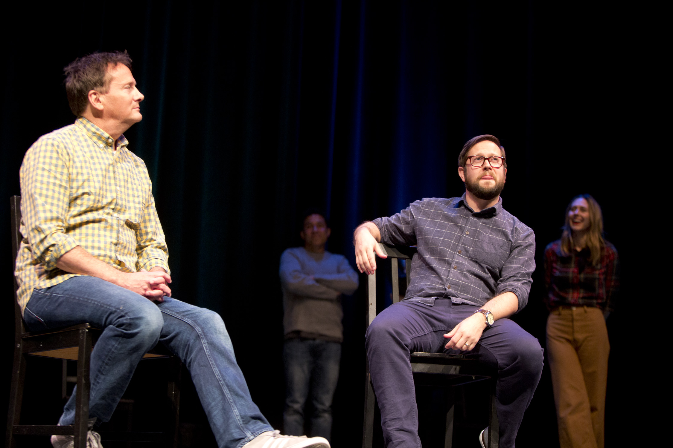 Michael Hitchcock and Cole Stratton at Theme Park Improv 2017 at SF Sketchfest. Photo by Tommy Lau.